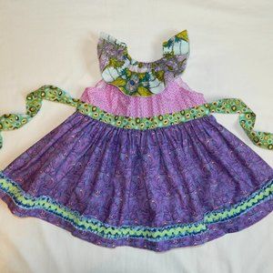 Matilda Jane Platinum Puffer Dress Purple size 4